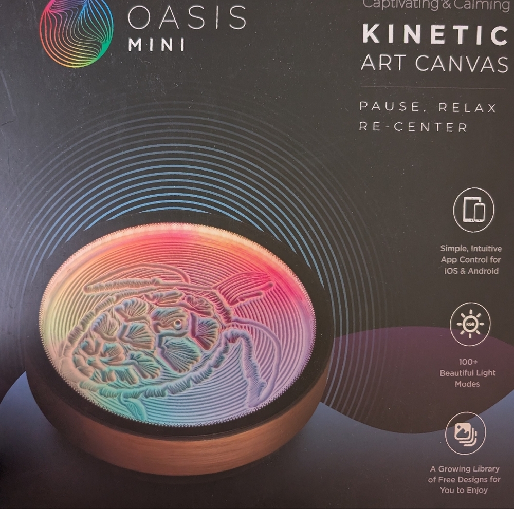 Oasis Relaxation Kinetic Art Canvas
